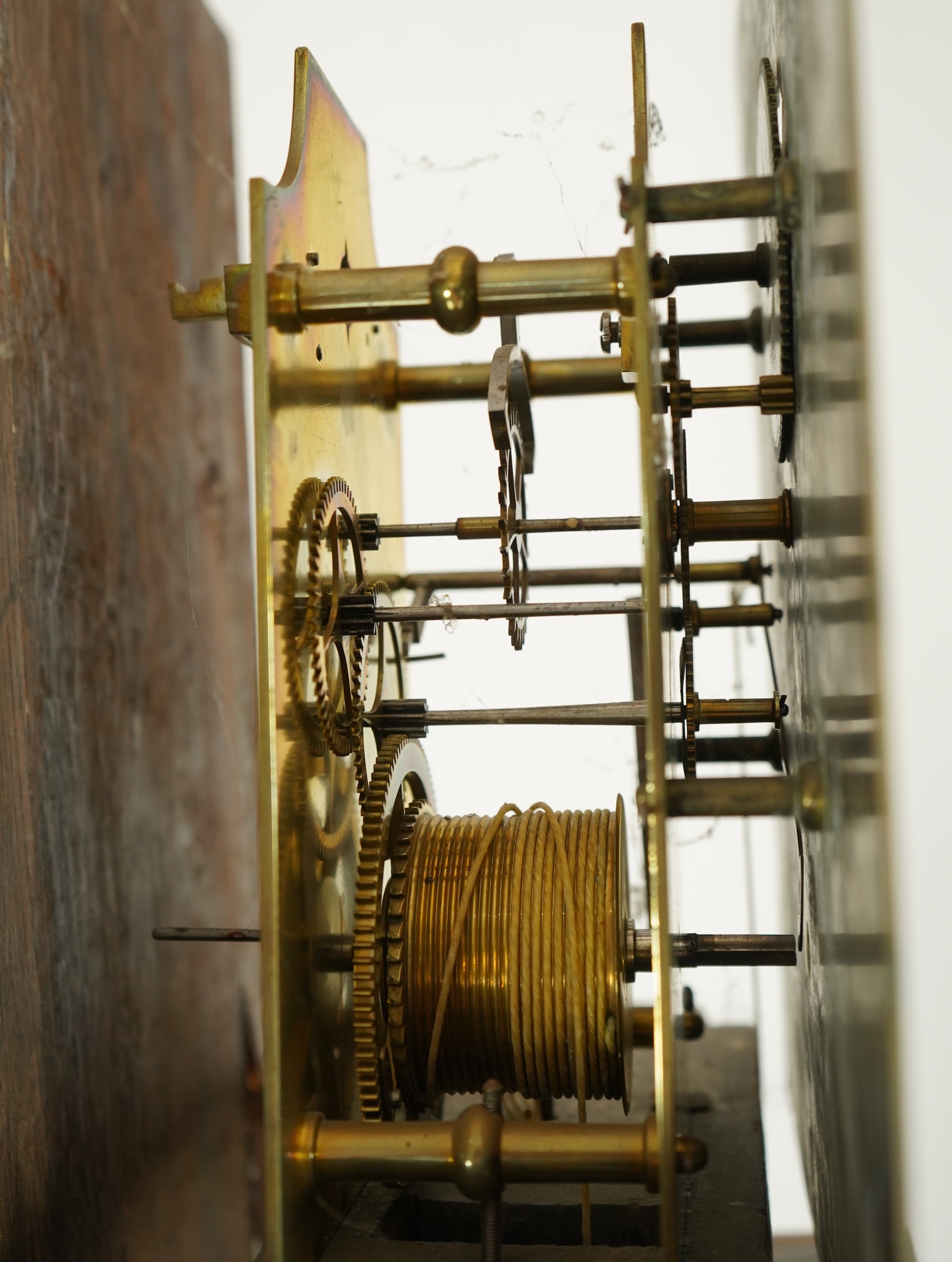 A mid 19th century mahogany eight day longcase regulator, silvered dial signed William Woodhouse, London